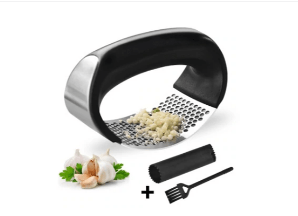 Manual Garlic Press And Peeler Set, Press Garlic Cloves Easy And  Efficiently