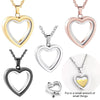 Heart Memorial Glass Cremation Necklace