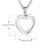 Heart Memorial Glass Cremation Necklace