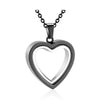 Heart Memorial Glass Cremation Necklace