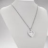 Heart Memorial Glass Cremation Necklace