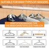 SearchFindOrder 10/5Pcs Closet Space-Saving Hanger Hooks: Wardrobe Organizer Clips