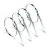 SearchFindOrder 100Pcs Stainless Steel Zip Ties 