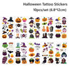 SearchFindOrder 10pcs A Halloween Pumpkin Tattoo Stickers