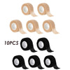 SearchFindOrder 10Pcs khaki Black Self Adhesive Furniture Guard Pro Shield Chair Leg Protectors Tape