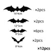 SearchFindOrder 12PCS Halloween Decoration 3d Bat Wall Stickers