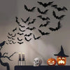 SearchFindOrder 12PCS Halloween Decoration 3d Bat Wall Stickers