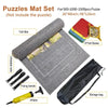 SearchFindOrder 1500pcs set Gray Portable Puzzle Roll Mat Blanket