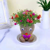 SearchFindOrder 1pcs-NO.03 DIY Grass Head Doll Indoor Decoration