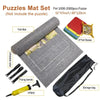 SearchFindOrder 2000pcs set Gray Portable Puzzle Roll Mat Blanket