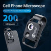 SearchFindOrder 200X Microscope Lens with CPL Mobile LED Guide Lightfor iPhone & Samsung