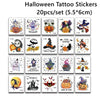 SearchFindOrder 20pcs Halloween Pumpkin Tattoo Stickers