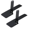 SearchFindOrder 2Pcs Metal Black Sleek Fold Metal Mobile Phone Holder Stand