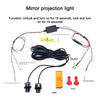 SearchFindOrder 2PCS Rearview Mirror Light Angel Wings Carpet Projection