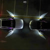 SearchFindOrder 2PCS Rearview Mirror Light Angel Wings Carpet Projection