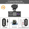 SearchFindOrder 3 Camera-BL / 128G Three-Channel Car DVR HD DashCam