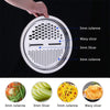 SearchFindOrder 3-in-1 Stainless Steel Vegetable Slicer, Cutter, and Drain Basket