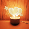 SearchFindOrder 3D Acrylic LED Lamp with Romantic Love Design for Home