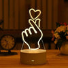 SearchFindOrder 3D Acrylic LED Lamp with Romantic Love Design for Home