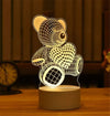 SearchFindOrder 3D Acrylic LED Lamp with Romantic Love Design for Home