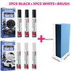 SearchFindOrder 3pc Black 3pc White 3 Pieces Auto Finish Precision Paint Repair Kit Black & White Scratch Remover Pens