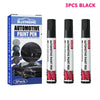 SearchFindOrder 3pcs Black / China 3 Pieces Auto Finish Precision Paint Repair Kit Black & White Scratch Remover Pens