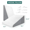 SearchFindOrder 50x50x26 / WHITE Wedge Memory Foam Pillow