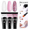 SearchFindOrder 55262-1 Blossom Gel French Elegance Nail Kit 15ml Quick Extension Gel Set Soak Off Formula for DIY Manicures and Nail Art Perfection