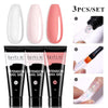 SearchFindOrder 55262-4 Blossom Gel French Elegance Nail Kit 15ml Quick Extension Gel Set Soak Off Formula for DIY Manicures and Nail Art Perfection