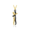 SearchFindOrder 67cm L Pendant 1 Exquisite Couple's Hugging Pendant Necklace