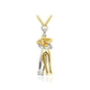 SearchFindOrder 67cm L Pendant 3 Exquisite Couple's Hugging Pendant Necklace