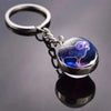 SearchFindOrder A-Aries Luminous Double-Sided Glass Zodiac Keychain