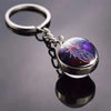 SearchFindOrder A-Cancer Luminous Double-Sided Glass Zodiac Keychain