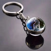 SearchFindOrder A-Capricorn Luminous Double-Sided Glass Zodiac Keychain