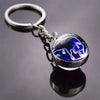 SearchFindOrder A-Taurus Luminous Double-Sided Glass Zodiac Keychain