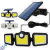 SearchFindOrder Adjustable Wide-Angle Motion Sensor LED Solar Lamp