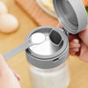 SearchFindOrder Airtight Lockable Transparent Glass Spice Jars with Spoon