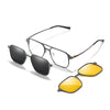 SearchFindOrder Aluminum Magnetic Polarized Eyeglasses