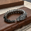 SearchFindOrder Artisan Crafted Men's Retro Dragon Charm Bracelet