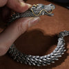 SearchFindOrder Artisan Crafted Men's Retro Dragon Charm Bracelet