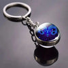 SearchFindOrder B-Aries Luminous Double-Sided Glass Zodiac Keychain