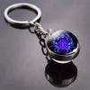 SearchFindOrder B-Cancer Luminous Double-Sided Glass Zodiac Keychain