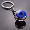 SearchFindOrder B-Leo Luminous Double-Sided Glass Zodiac Keychain