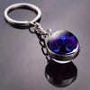 SearchFindOrder B-Libra Luminous Double-Sided Glass Zodiac Keychain