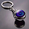 SearchFindOrder B-Pisces Luminous Double-Sided Glass Zodiac Keychain