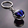 SearchFindOrder B-Sagittarius Luminous Double-Sided Glass Zodiac Keychain