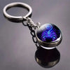 SearchFindOrder B-Scorpio Luminous Double-Sided Glass Zodiac Keychain