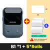 SearchFindOrder B1 Add 5Rolls 40x30 Pocket Printer Pro Red Bluetooth Label Maker