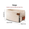 SearchFindOrder Beige / 42x22x20 CM Portable Car Seat Bed and Carrier for Small Pets