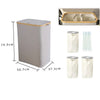 SearchFindOrder beige style B Tri Section Extra Large Laundry Hamper with Lid